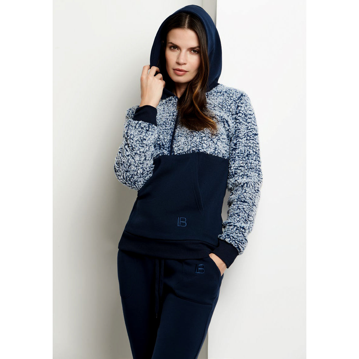 Tuta donna felpata navy Laura Biagiotti BOS 96591S 
