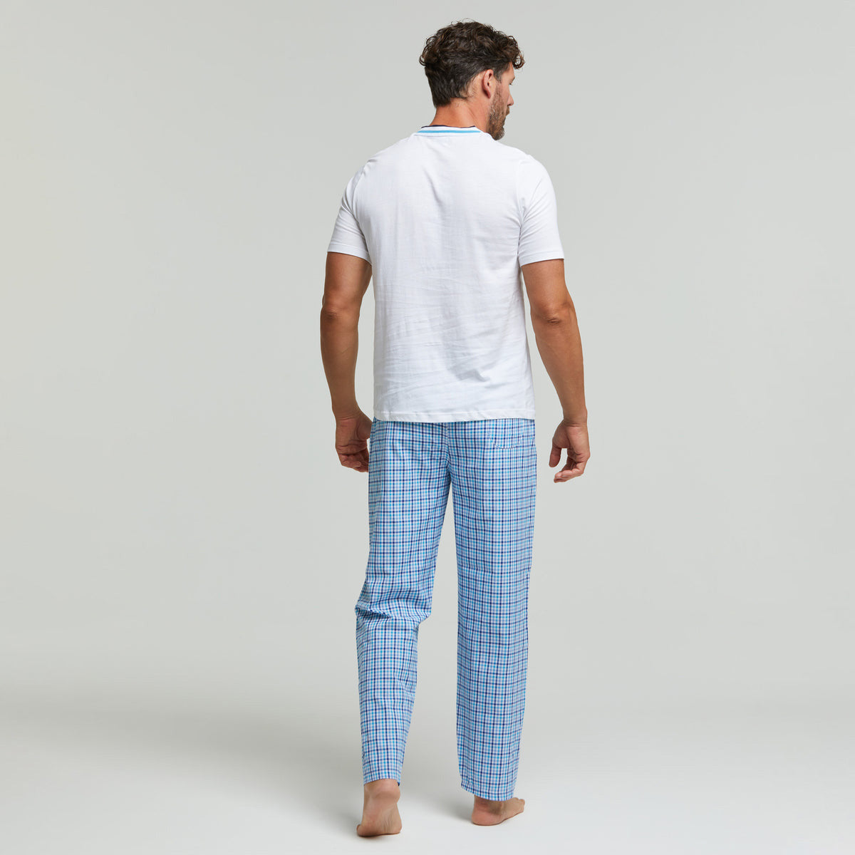 Pigiama uomo pantalone lungo 100% Cotone Pompea Liam