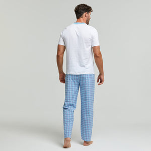 Pigiama uomo pantalone lungo 100% Cotone Pompea Liam
