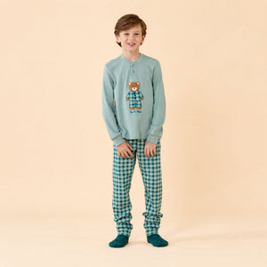 Pigiama bimbo/a caldo cotone con orsetto Noidinotte FE2652