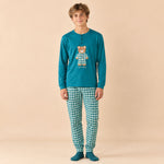 Pigiama ragazzo/a caldo cotone con orsetto Noidinotte FA2707