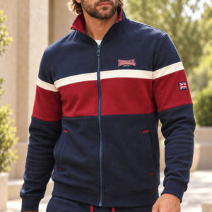 Tuta uomo in felpa garzata full zip Lonsdale LOUAI26187