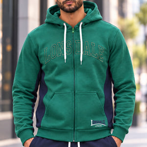 Tuta uomo in felpa garzata con cappuccio Lonsdale LOUAI26193