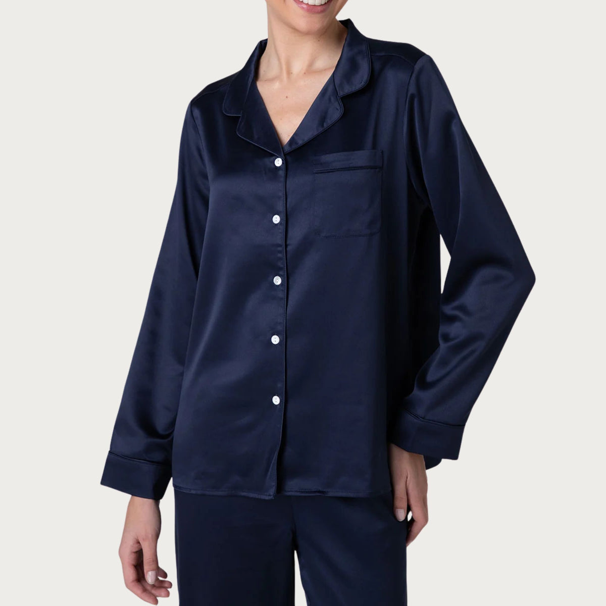 Pigiama donna maglia aperta raso satin Lovable L0DMO