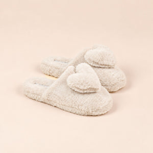 Pantofole donna in eco-pelliccia cuoricini Noidinotte PF3303