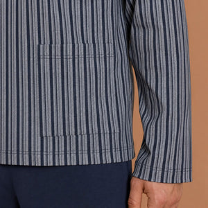 Pigiama uomo in caldo cotone maglia aperta Ragno UA73N7/UA73N6