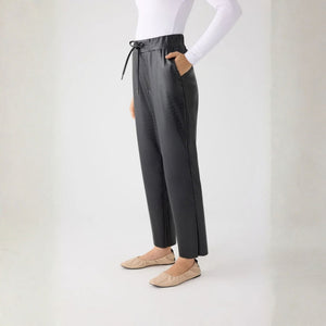 Pantalone in pelle effetto coccodrillo Ysabel Mora 70469