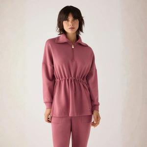Felpa con mezza zip felpata Ysabel Mora 70741