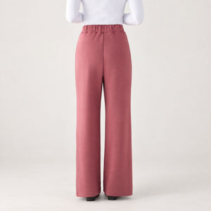 Pantalone vita alta gamba dritta felpato Ysabel Mora 70743