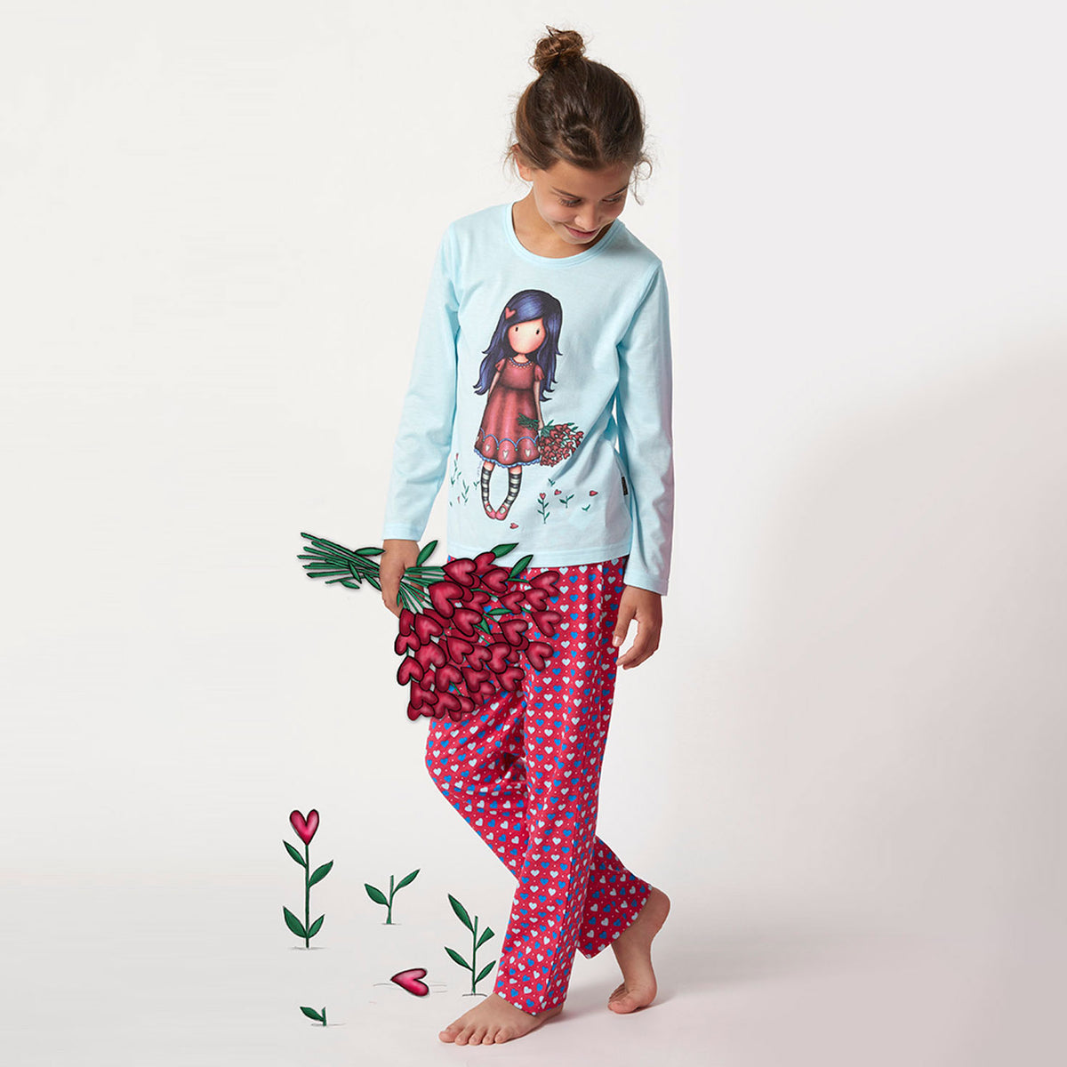 Pigiama bimba cotone leggero Santoro Gorjuss 55630