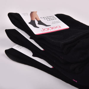 Calzini taglio laser donna Jadea JB8001 caldo cotone nere 3 paia 