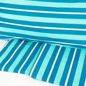 Completo letto Pompea Tidy lenzuola sopra sotto con angoli federa verde