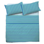 Completo letto Pompea Tidy lenzuola sopra sotto con angoli federa verde