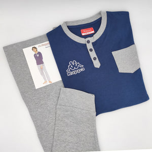 Pigiama uomo Kappa 20507 caldo cotone con toppe