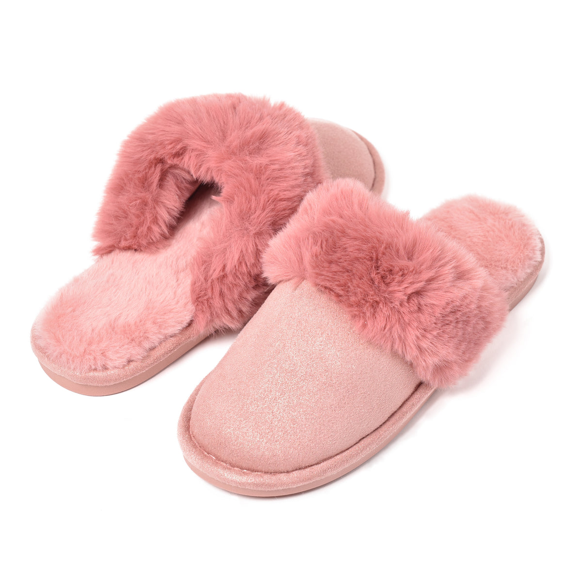 Pantofole chiuse Preziosa ecopelliccia 0048 rosa