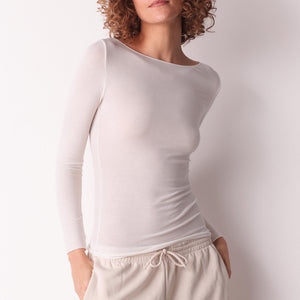 Maglia donne scollo a barchetta cachmere Cotonella ADD09