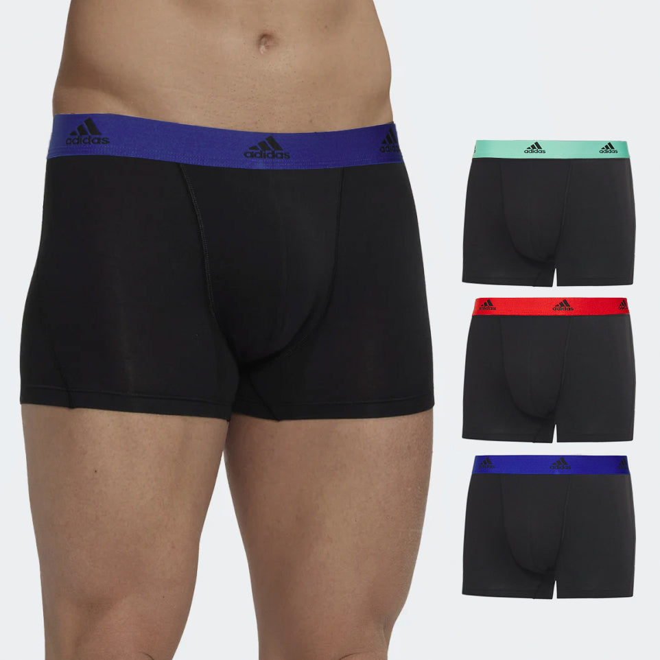 Boxer uomo Adidas Active Flex cotone elasticizzato assortiti 3pz