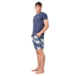 Pigiama uomo t shirt e pantaloncino stampa palme estivo Armata di Mare GT 2237