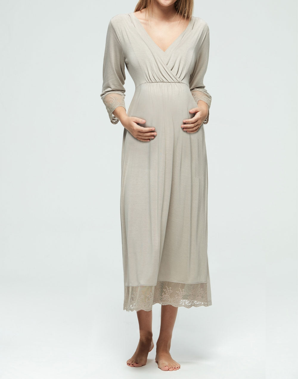 Camicia da notte lunga Admas 51352 in fibra di bamboo 