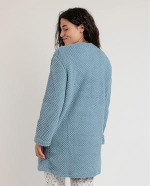 Giacca da camera donna con bottoni in pile sherpa Admas 67129
