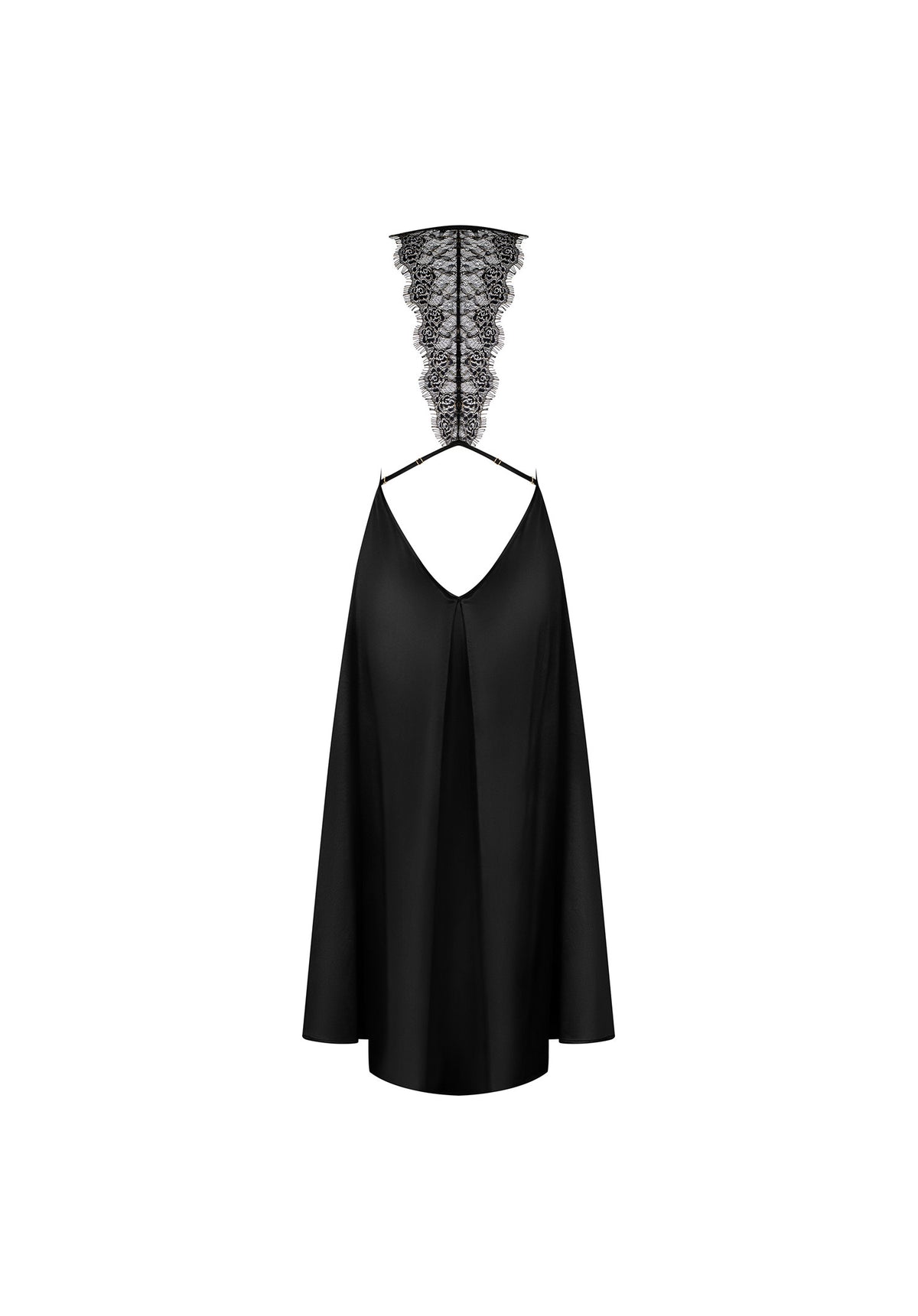 Dress abito lungo sexy schiena nuda con pizzo Obsessive Agatya