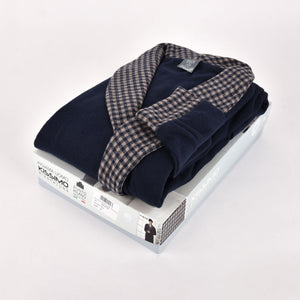 Vestaglia uomo giacca da camera blu Biancaluna 1525 punto milano