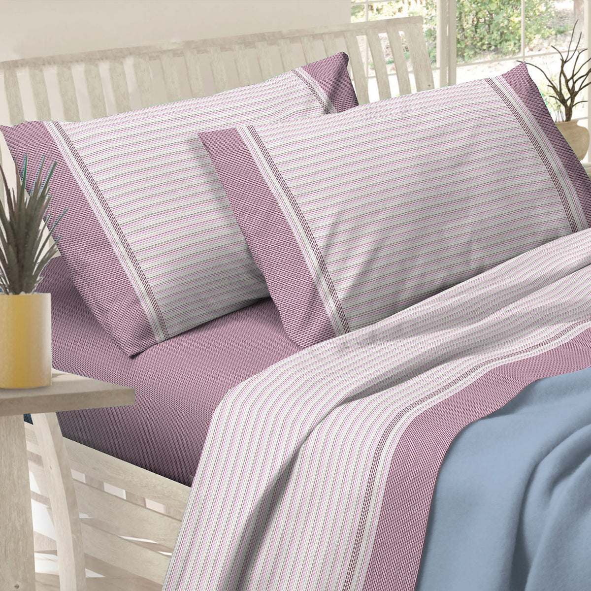 Lenzuola Preziosa letto cotone Alba dis. 53