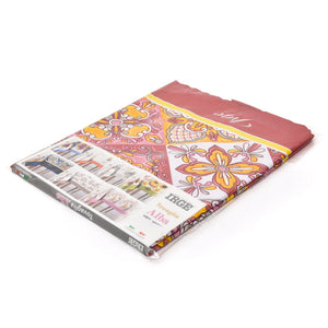 Tovaglia in cotone fantasia patchwork Alba Capri Irge rosa