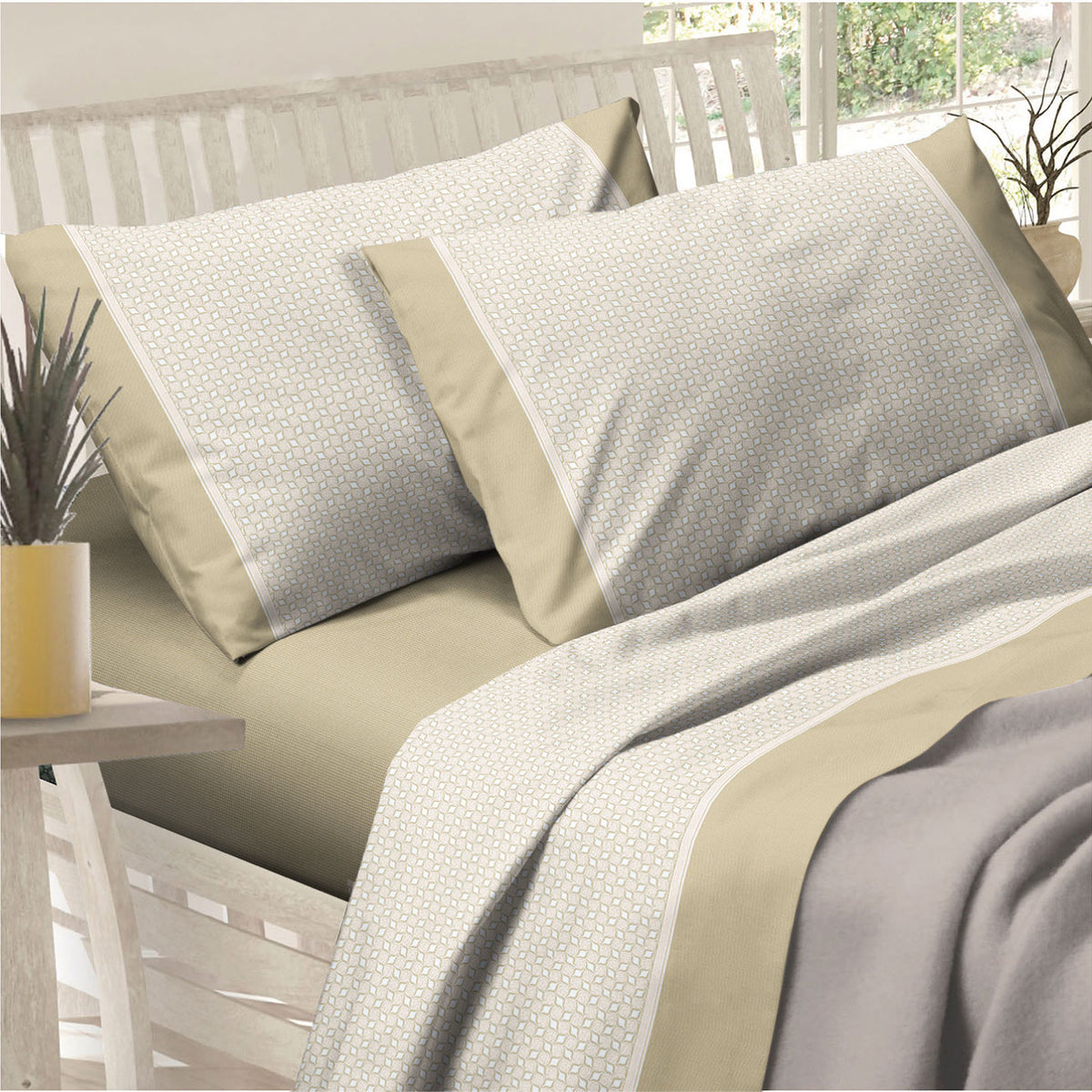 Lenzuola Preziosa letto cotone Alba dis.34