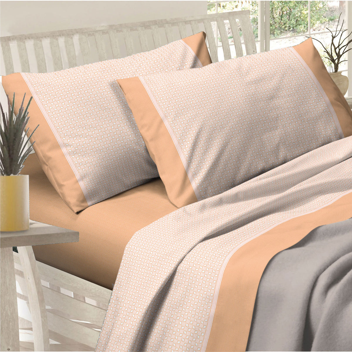 Lenzuola Preziosa letto cotone Alba dis.34