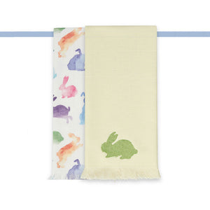 Strofinacci Vingi per cucina 100% cotone Alexandra conigli 2 pz