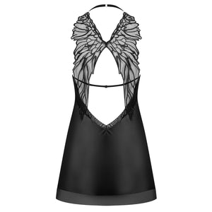 Sexy abito + perizoma Obsessive Alifini chemise e thong raso 2 pz.