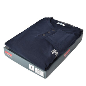 Pigiama uomo caldo cotone blu Ambro 8001