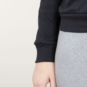 Pigiama donna Ambro nero grigio caldo cotone 610.21 serafino