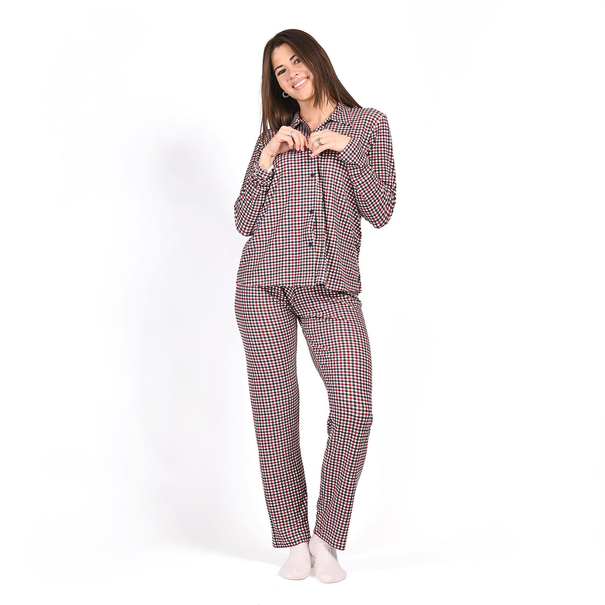 Pigiama donna maglia aperta in bambù Magic Dream 8959