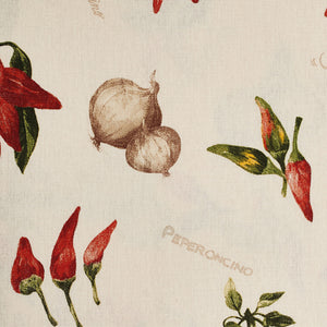 Tovaglia Vingi Armonia cod.A13 peperoncini e cipolle cotone