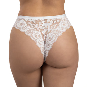Slip brasiliana Risveglia i sensi 456 cotone modal e pizzo 6 pz