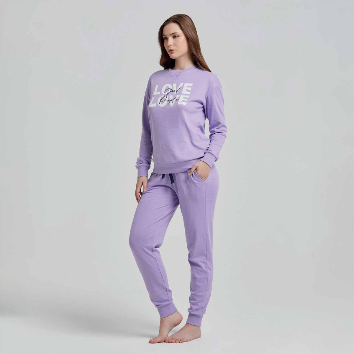 Pigiama donna caldo cotone Pompea Avignone