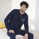 Pigiama uomo blu interlock Navigare sportivo B2141341