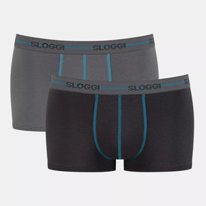 Boxer uomo sloggi short hipster 2 pezzi 