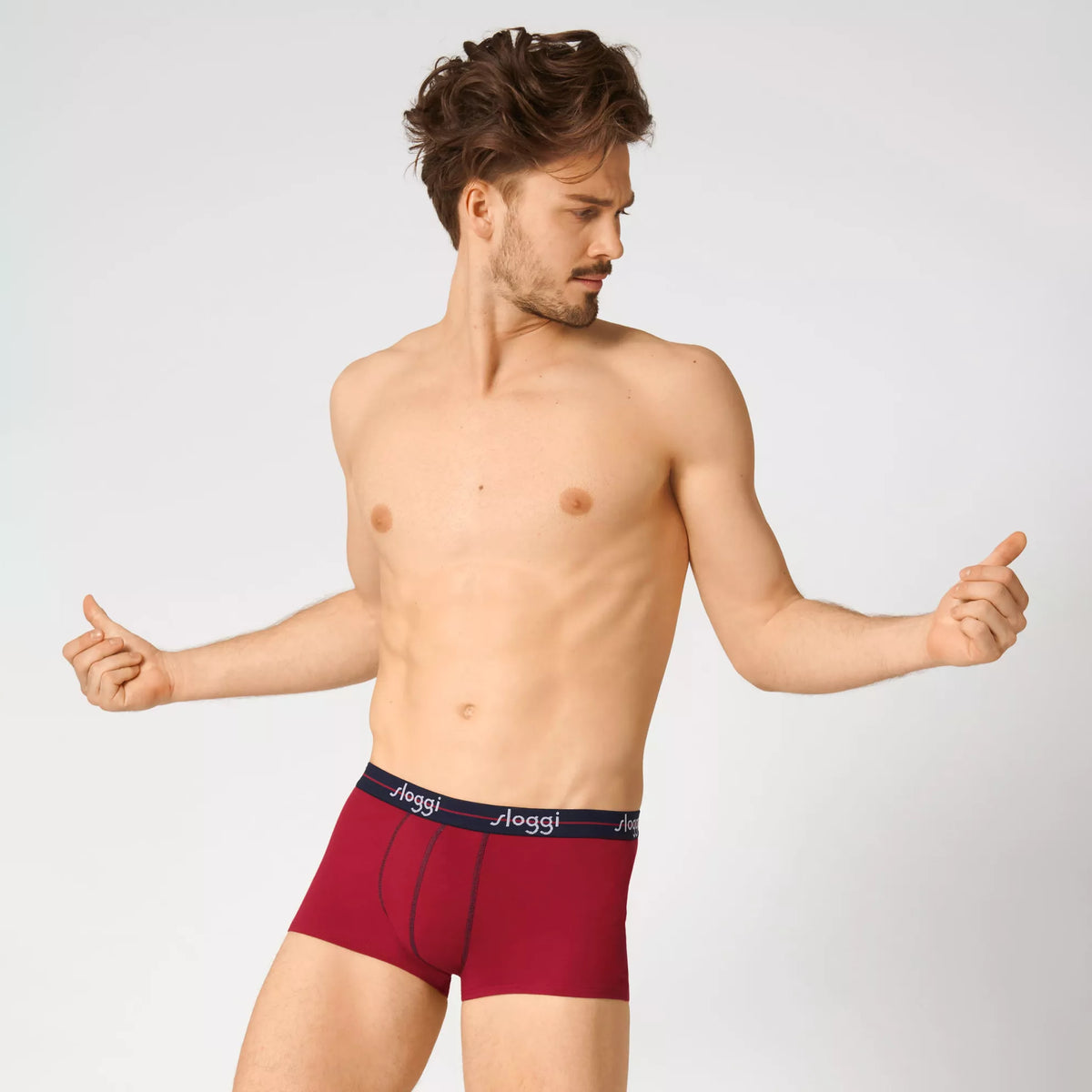 Boxer uomo sloggi short hipster 2 pezzi 