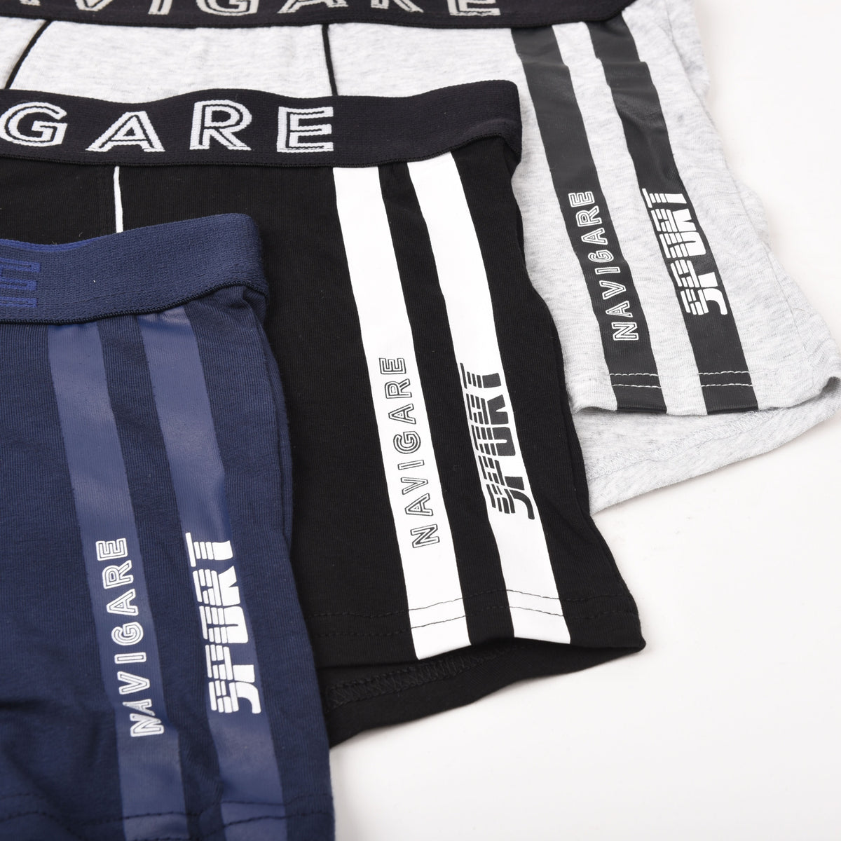 Boxer Navigare uomo B212202Z elastico logato 3 pezzi