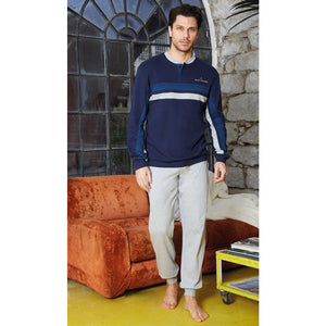 Pigiama uomo Navigare caldo cotone navy 2141226