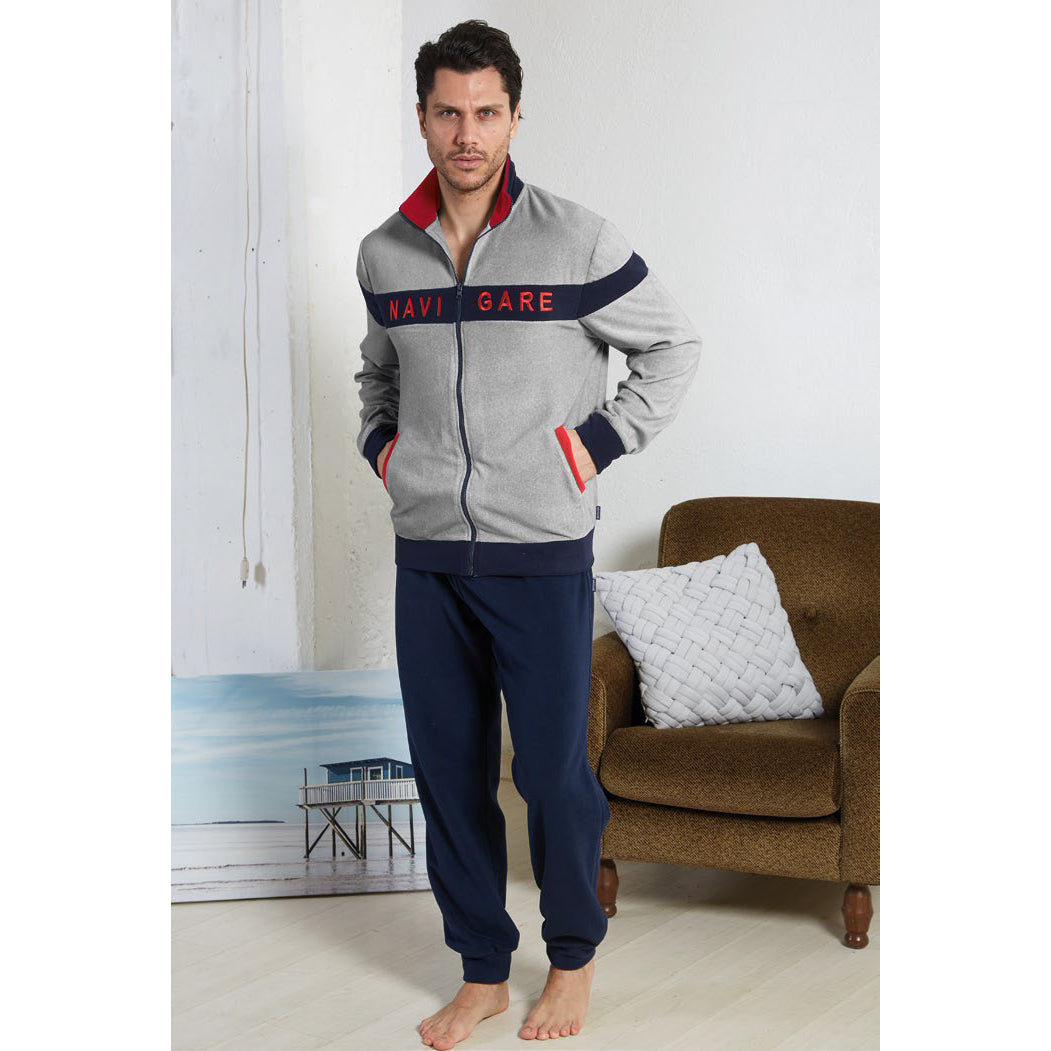 Tuta uomo in pile giacca con zip Navigare B 2141260