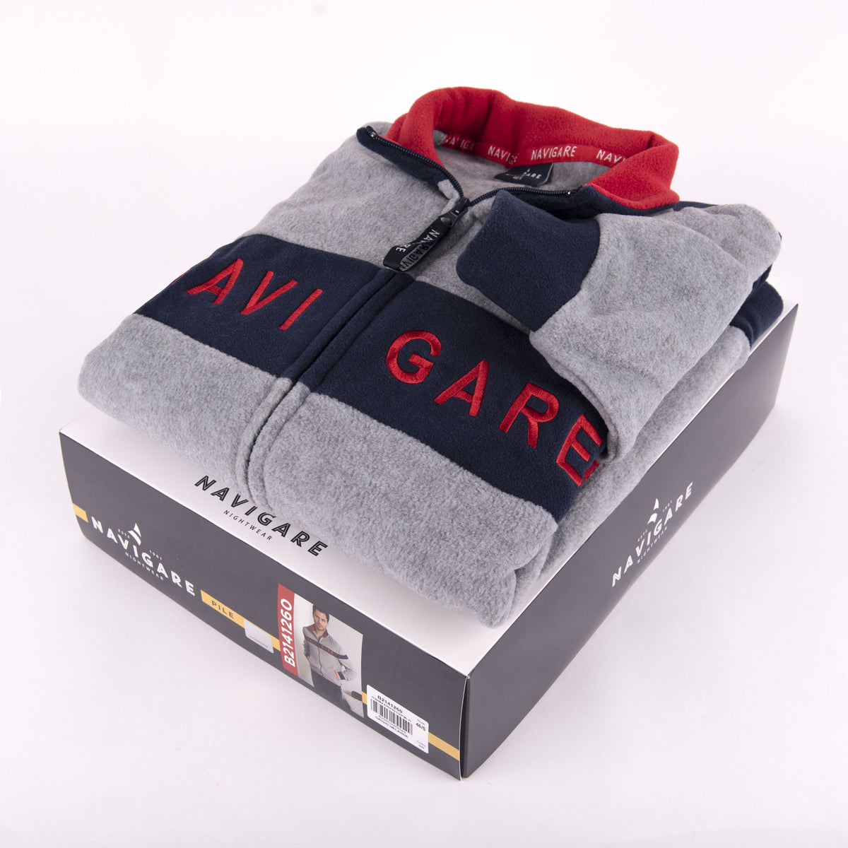 Tuta uomo in pile giacca con zip Navigare B 2141260