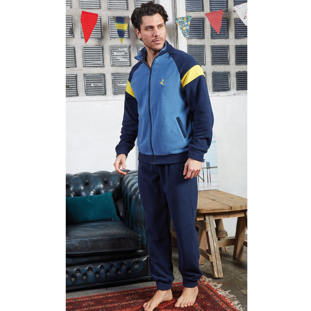 Pigiama uomo Navigare 2141263 aperto pile jeans