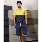 Pigiama uomo estivo Navigare 2141326 in cotone giallo