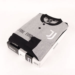 Pigiama tuta uomo Juventus serafino caldo cotone B2JU14115 grigio mel