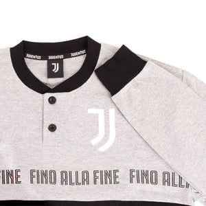 Pigiama tuta uomo Juventus serafino caldo cotone B2JU14115 grigio mel