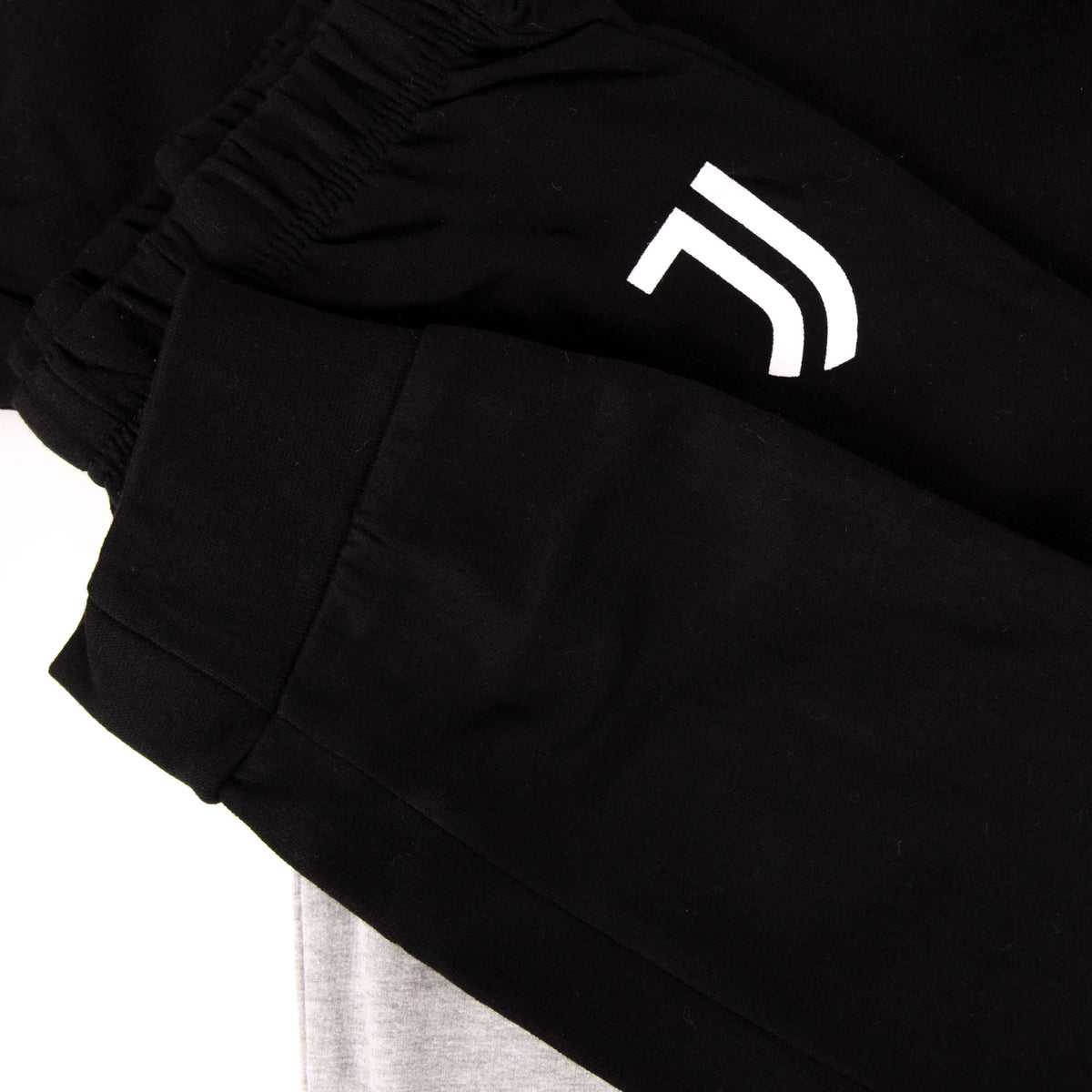 Pigiama tuta uomo Juventus mezza zip cotone felpato B2JU14117 grigio mel